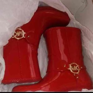 Michael Kors MK rain boots sz 8